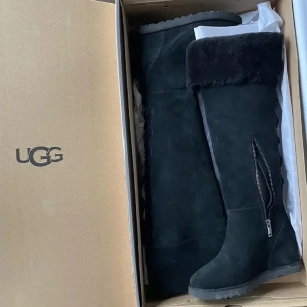 NEW UGG Over the Knee Classic Femme OTK Lace UP Wedge Heel Boots 10